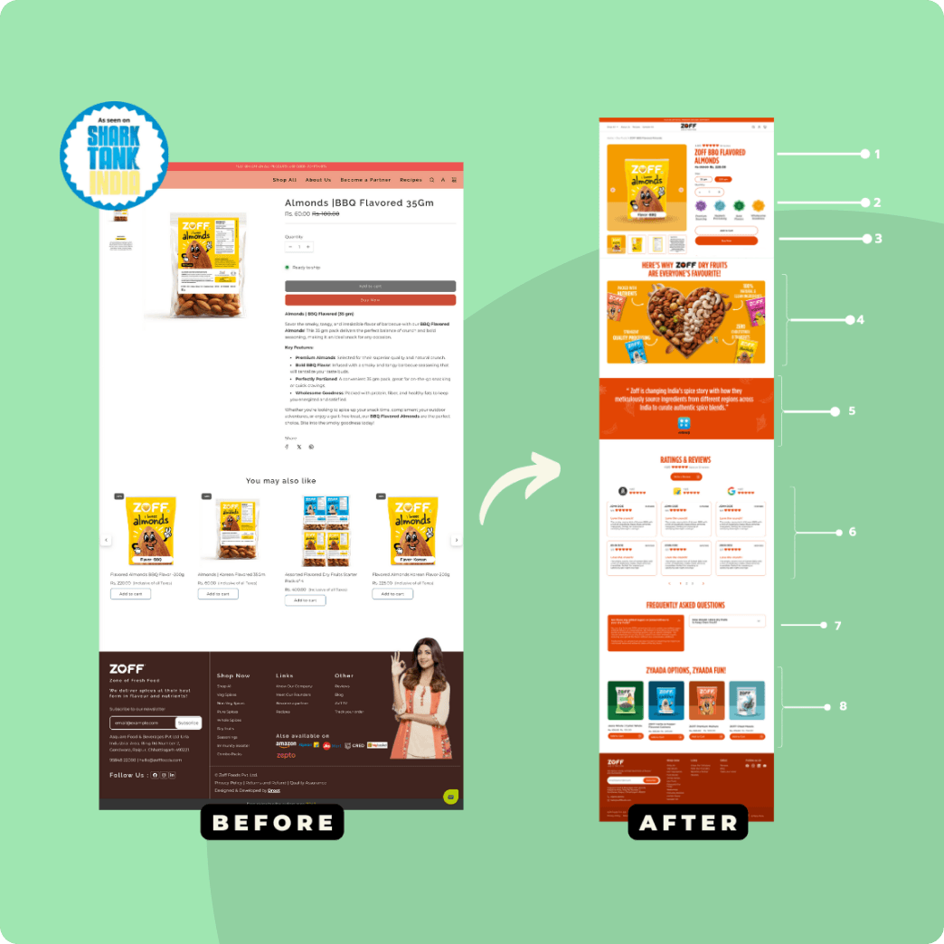 Before and After Website