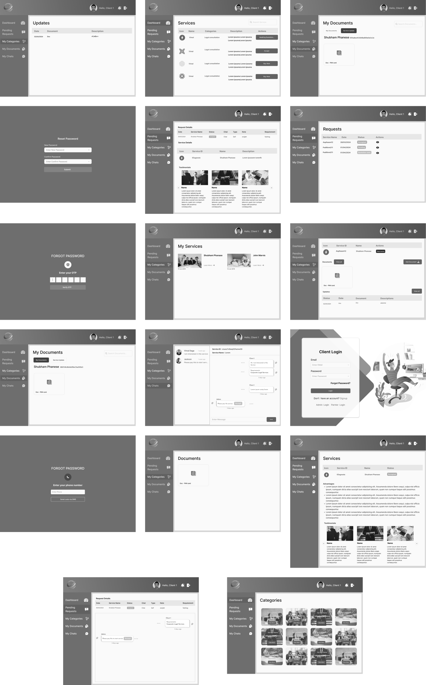 wireframes